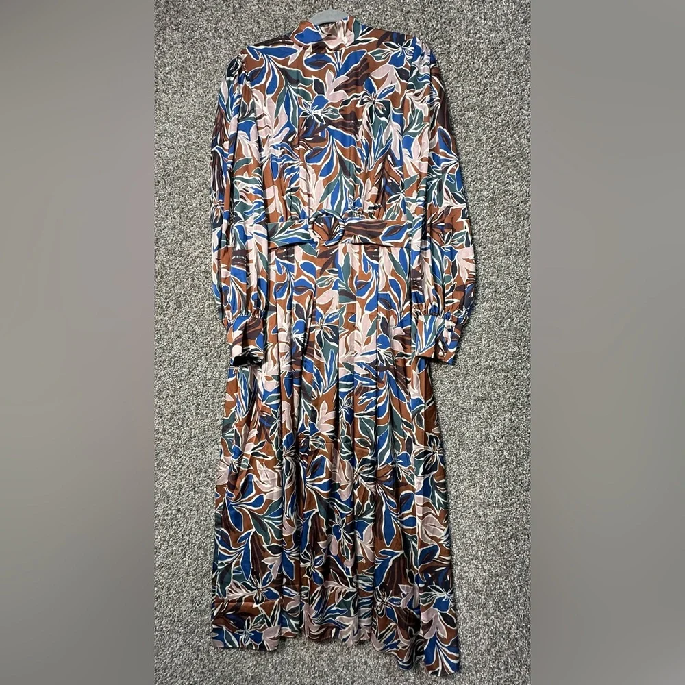 NWT Alexia Admore Safiya Long Sleeve Belted Fit & Flare Dress Size 14 - Picture 4 of 7